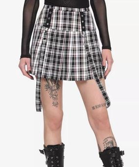 Hot Topic Red Plaid Pants Size Small Gothic Punk Emo