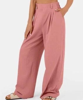 Halara NWT High Waisted Wide Leg Flowy Palazzo Pants Pink Size XS NEW - $33  New With Tags - From Laura