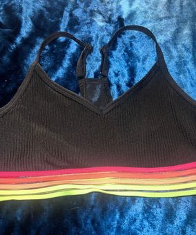 VICTORIA SECRET PINK blue sports bra in good