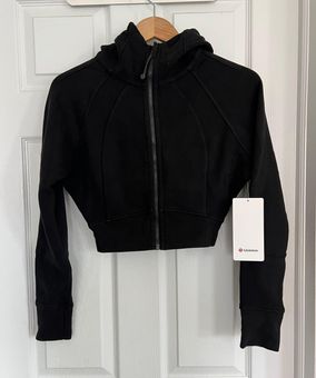 Scuba Full-Zip Cropped Hoodie