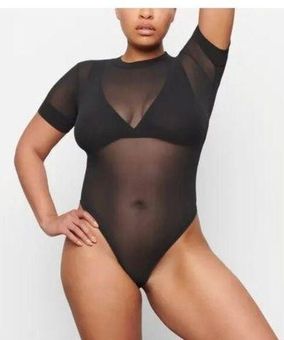 SKIMS Thong bodysuit - Onyx