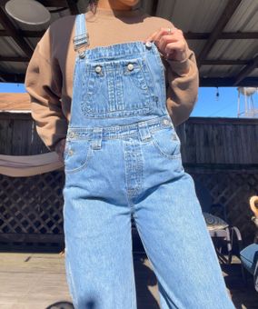 Vintage Denim Overalls - Blue