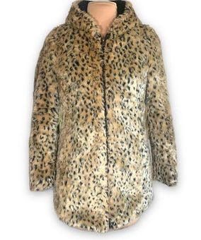 Zara trf faux fur jacket top