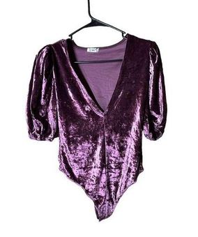 INTIMATELY FREE PEOPLE Womens Purple Bodysuit XS 