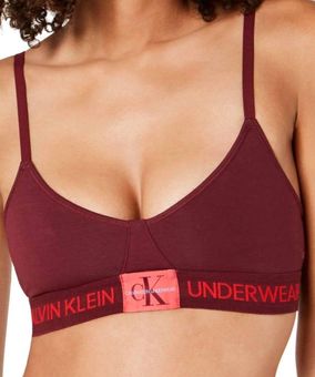 Calvin Klein Underwear Red Monogram Triangle Bra Size XL - $21 (25