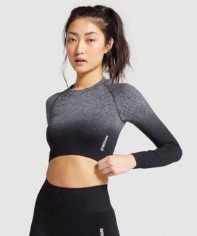 Gymshark Adapt Ombre Seamless Long Sleeve Crop Top - $30 - From