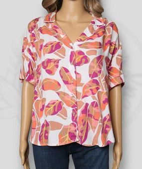 Jane and Delancey NWT Tropical Print Short Sleeve Button Down Size XL - $29  New With Tags - From Nickis