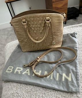 Brahmin Melbourne Large Duxbury Satchel in Linen. Sold out on website. EUC  - $177 - From Jamie