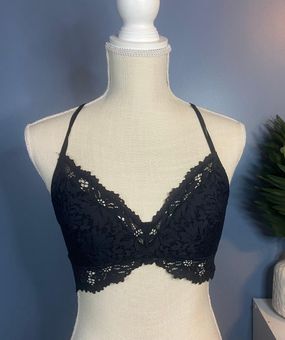 aerie, Intimates & Sleepwear, Aerie Bralette In Black Lace Size Medium