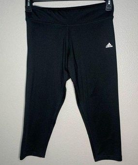 Adidas cropped capri climalite leggings women's size medium - $19