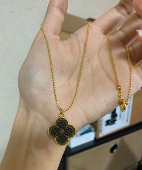 Louis Vuitton Recycled Clover Pendant Necklace Gold - $68 - From