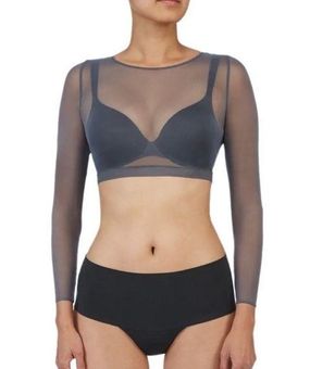 Spanx Sheer Fashion Crop Top Pewter Grey 2X - $35 New With Tags - From  Maybel