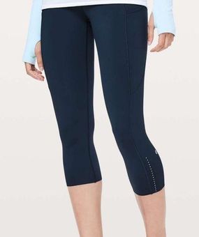 Lululemon Cropped Leggings Blue Size 4