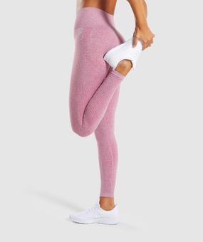 Gymshark Vital Seamless Leggings - Dusky Pink Marl Size M - $40