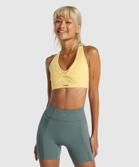 Gymshark Yellow Active Sports Bras