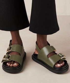 Harper New ALOHAS Sandal Dark Green SIZE 39 220 New With