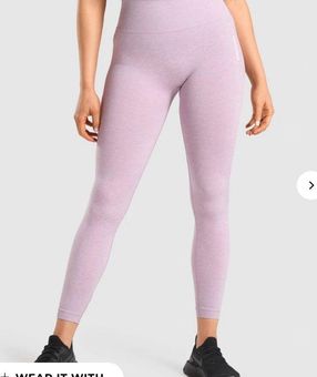 Gymshark ADAPT MARL SEAMLESS LEGGINGS Purple Size XS