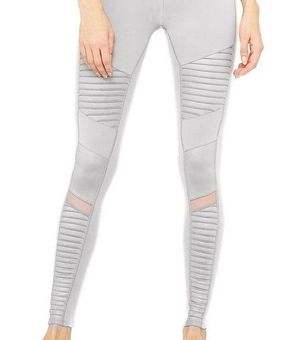 Alo Yoga Mixed-Media Technical Moto Jogger Pants