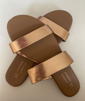 lauren conrad rose gold sandals