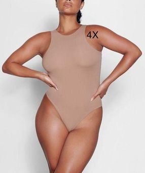 SKIMS FITS EVERYBODY HIGH NECK BODYSUIT in Sienna shapewear size 4X - $41 -  From Cindy