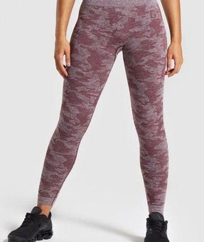 Gymshark Camo Seamless leggings Winter Berry Brand new HighWaist XS Butt  Scrunch