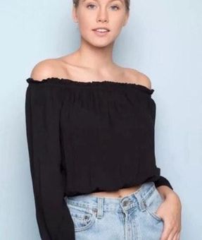 Brandy Melville Black Off The Shoulder Top - $15 (50% Off Retail) - From  Avery