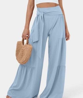 Halara NEW Breezeful High Waist Shirred Plicated Wide Leg Flowy Quick Dry  Pants Size M - $26 New With Tags - From Crissi