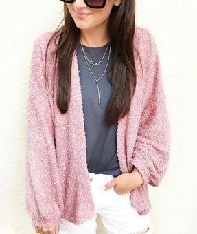 Wild Fable Fuzzy Cardigan Pink Size M - $19 (45% Off Retail) - From kenedy