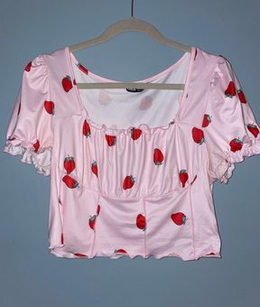 Tops, Strawberry Corset Top