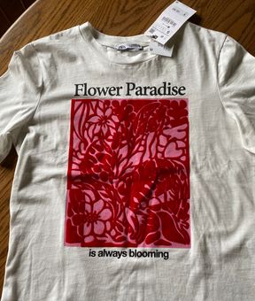 zara flower paradise t shirt