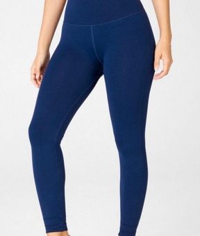 Fabletics // High Waisted Sculpknit Essential Leggings Blue Size L - $32 -  From Kelsey