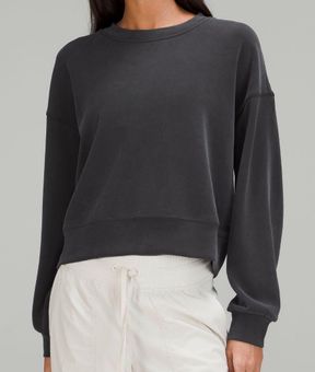 Lululemon Black Softstreme Oversized Pullover Sweatshirt. Size 8.