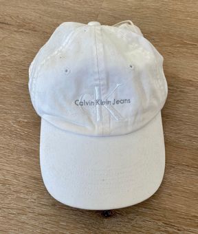 Calvin Klein Jeans White Baseball Cap - - Brooke $14 From Hat