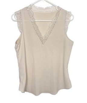 Unbranded light tan camisole lace size 6-8 g - $24 - From Dana