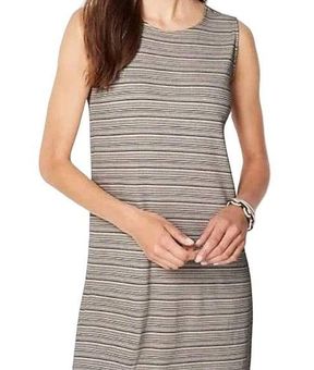 J.Jill Wearever Collection Caramel Striped Ribbed Sleeveless Side