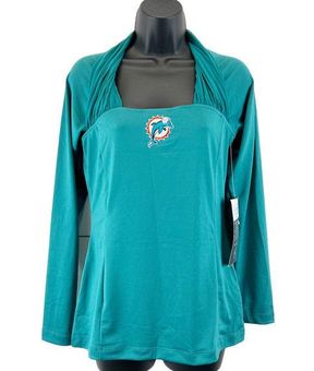 NFL All Sport Couture Miami Dolphins Long Sleeve Activewear Top Women's M  Size M - $33 New With Tags - From Jeannie