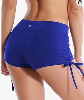 Stretch Sexy Booty Yoga Shorts For Women Adjustable Side Ties