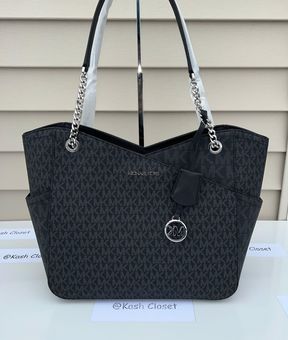 Michael Kors Bags | Michael Kors Jet Set Travel Large Chain Tote Shoulder Bag Black | Color: Black | Size: Os | Honesto9's Closet