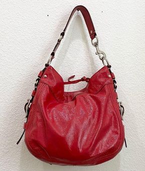 Coach Zoe Patent Leather Large Hobo Handbag, Coach Handbags