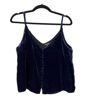 Velvet Button-Down Cami