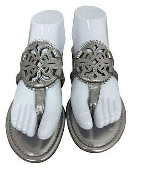 Circus by Sam Edelman Canyon Thong Sandal Silver size 7.5 25