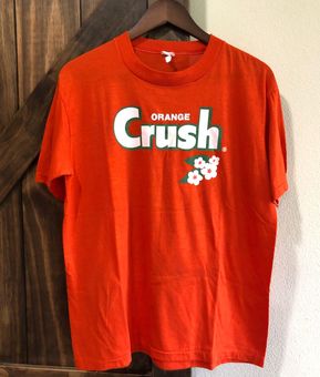 Vintage Orange Logo Crush Soda 80 S Graphic Tee Size M 37 From Salma