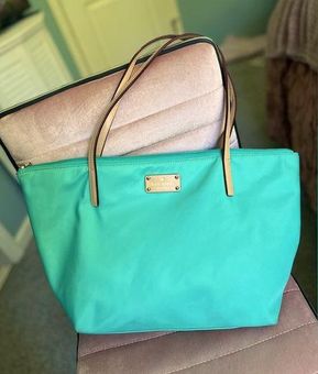 WOmens Kate Spade handbags Tiffany blue leather