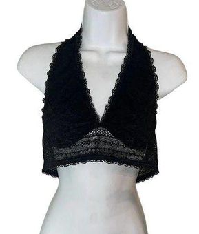 Black Halter Lace Bralette