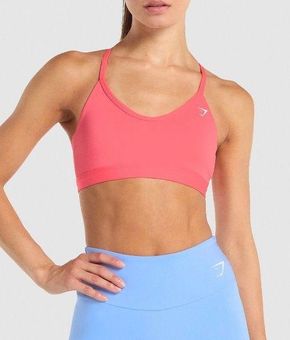 Gymshark V Neck Sports Bra - Pink