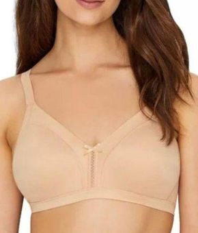 Bali Double Support Wirefree Bra, White, 42C at  Women's