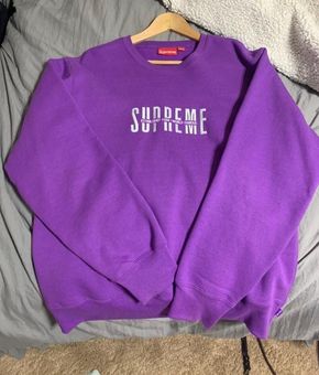 Supreme World Famous Crewneck Violet Purple Size L - $177 (29% Off