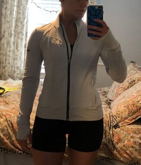 Alo Yoga Full Zip Contour Jacket White Size M - $25 (80% Off