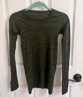 Lululemon Swiftly Tech Long Sleeve Camo Green Size 4 - $29 - From Juls