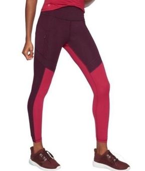 Athleta All In Structure 7/8 Tight Leggings Auberge Zip Pocket